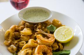 shrimp with lime