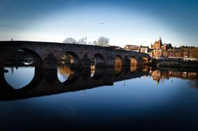 beautiful bridge over the river