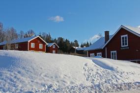 Snowy Winter houses