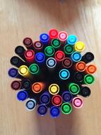 Pens Colored Rainbow