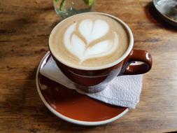 beautiful drawing in coffee