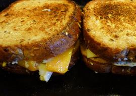 grilled bread and cheese