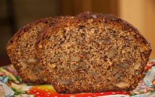 sweet cupcake with pecan crumbs