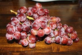 Delicious sweet grapes on the table