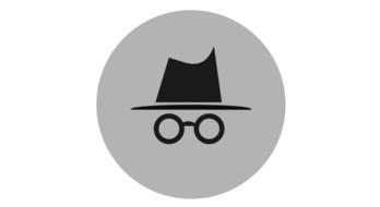 incognito icon is gray