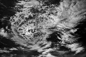 white clouds in the sky