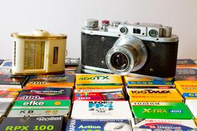 analog camera with film