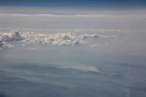 Clouds Mountains Sky