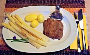 Asparagus Eat Meal White