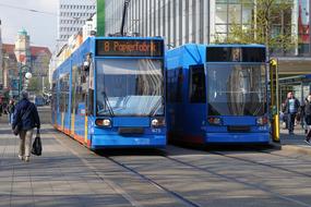 Kassel City blue bus