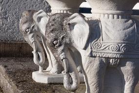 Sculpture Elephant Stone