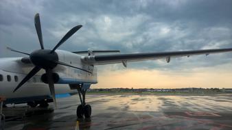 Flying Aviation Passenger Aircraft