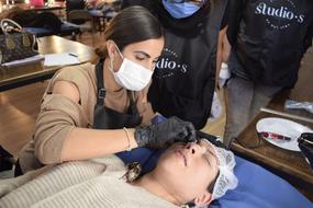 girl who works in a beauty salon