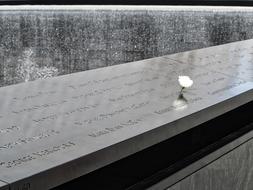 monument with inscriptions and color