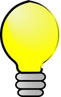light bulb yellow simple idea