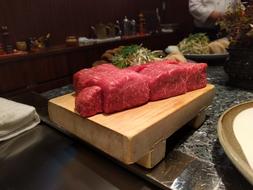 raw meat on the table