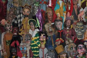 beautiful colorful dolls
