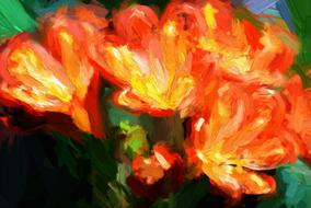Flowers Paint Large Brush