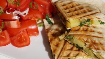 tomato and potato tartilla