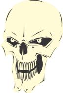 evil skull bespoke horror bones