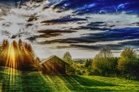 Hut Rural House sun