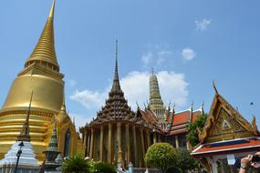 Beautiful and colorful Royal temple in Bangkok, Thailand