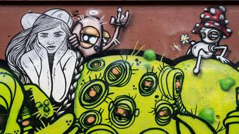 Graffiti Decoration Woman