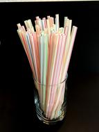 Straws Drinking Glass Enjoy
