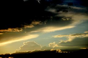 Clouds Mystical Sky background