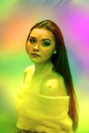 model girl fashion colors