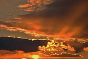 Evening sky weather