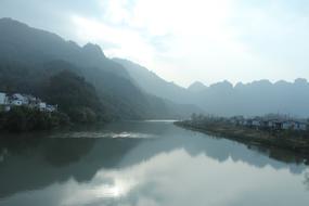 River Distant Hills