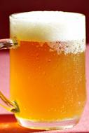 cold foam beer in a glass