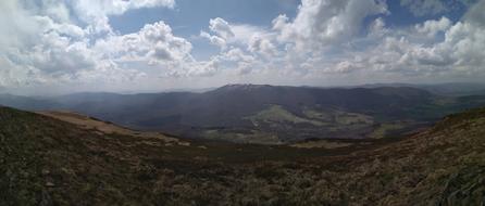 panoramic photo of the rock terrain