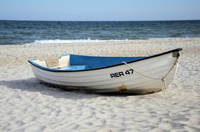 Boat by Baltic sea