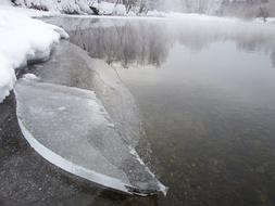 Winter River Beach