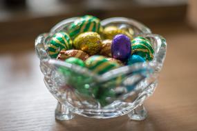 wrapped colored candies