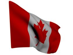 flag canada red white wave canada