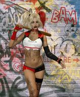 woman bat pose violent crime