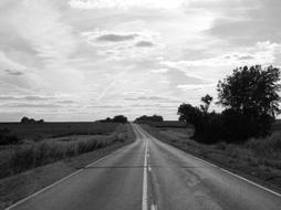 Road Black And White