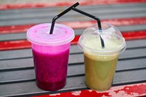 fruit juice in a cup