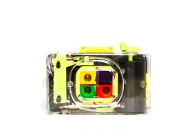vintage color camera lens