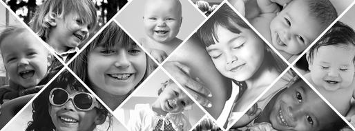 Photomontage Children Laugh
