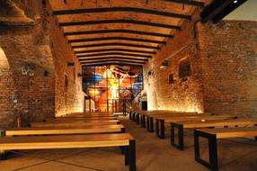 interior of the chapel at the mine in poland