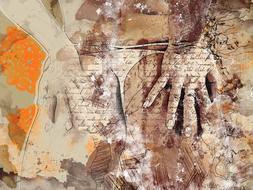 art collage design color