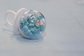 sweet treats in a glass ball