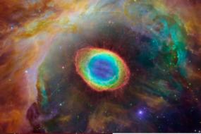 universe galaxies fog space cosmos