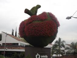 apple bush sculpture