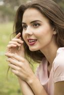 Model Beautiful Young The