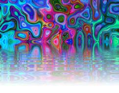 dripping colored paint